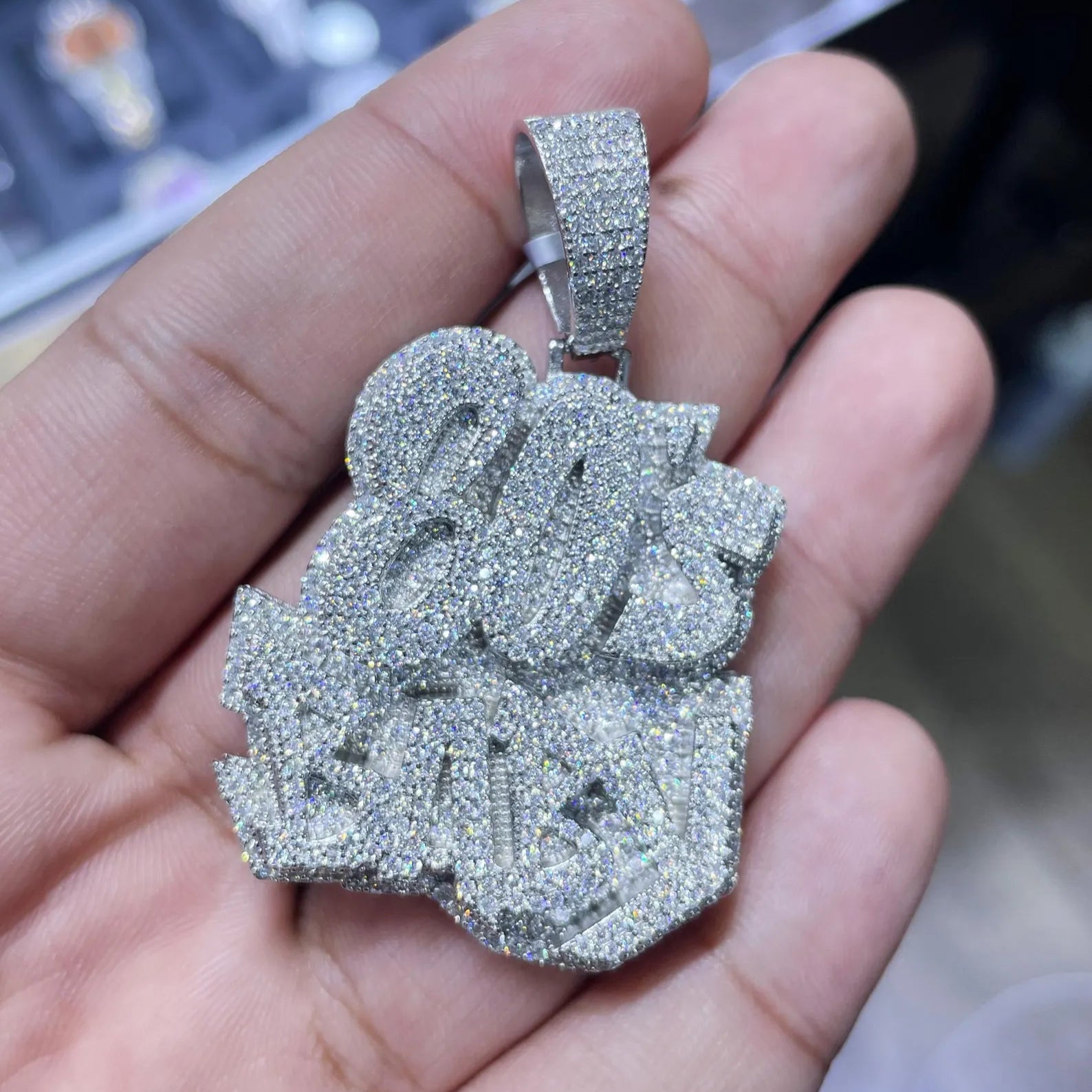 80s Baby Custom Pendant | Moissanite – GoldX