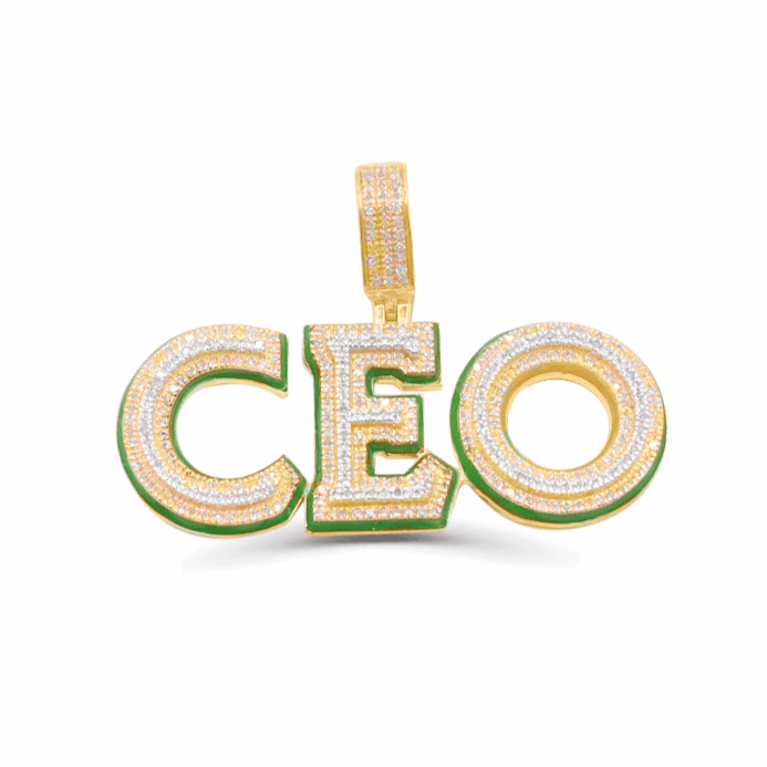 10K Gold Diamond CEO Pendant 0.75CT