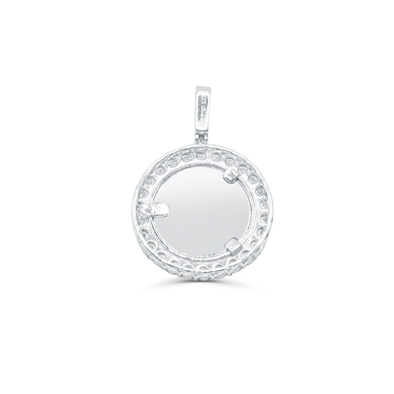 925 Sterling Silver with Diamond Custom Memory Pendant 0.25CT