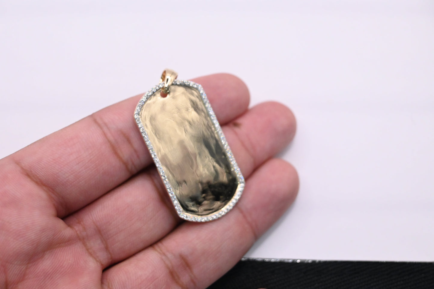 10K Gold Diamond Custom Memory Pendant 0.50CT