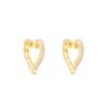 10K Gold Diamond Hoop Earring