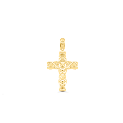 10K Gold Diamond Cross Pendant 0.53CT