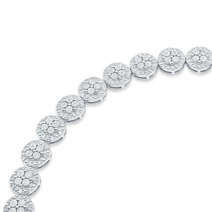 6mm 925 Sterling Silver Diamond Tennis Bracelet
