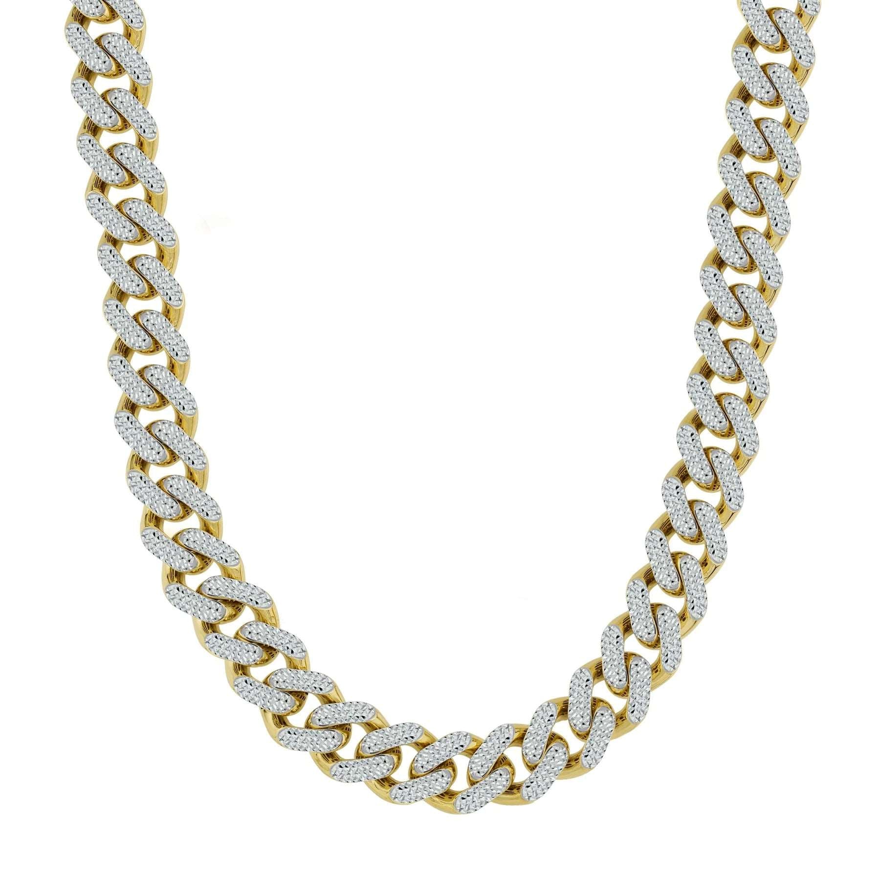 10K Diamond Cut Monaco Chain