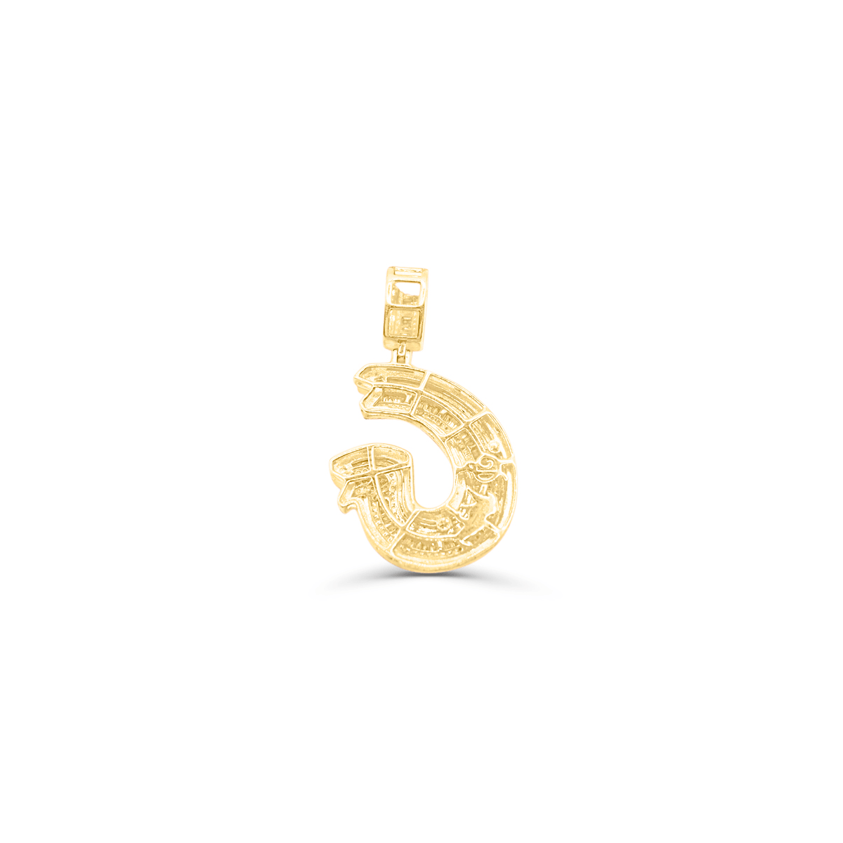 10K Gold Diamond Letter G Pendant 1.35CT