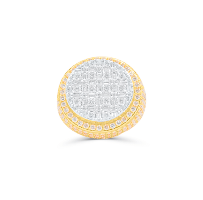 10K Gold Diamond Men's Ring 4.85CT