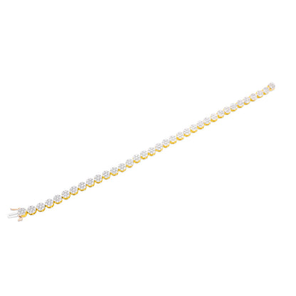 5.5mm 10K Gold Diamond Tennis Bracelet