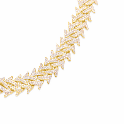 10K Diamond Necklace Yellow Gold