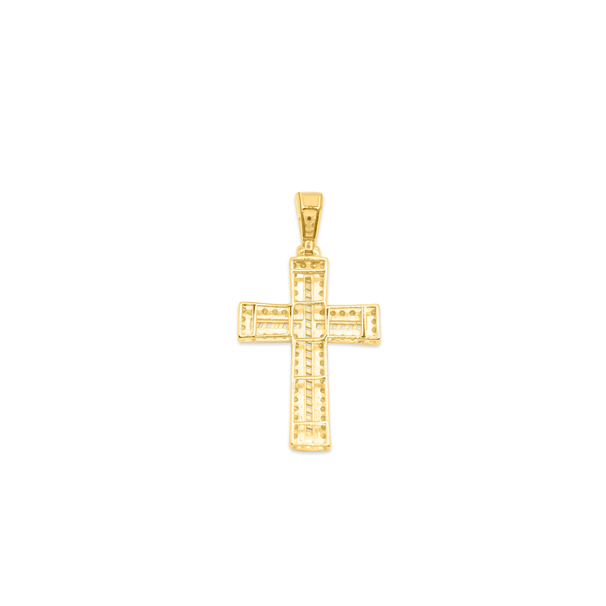 10K Cross Gold Diamond Pendant 0.33CT