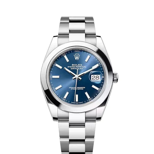 Rolex Datejust 41mm Blue Dial Oyster Stainless Steel Watch 126300