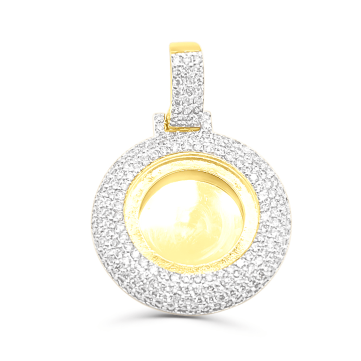 14K Gold Diamond Custom Memory Pendant 4.22CT