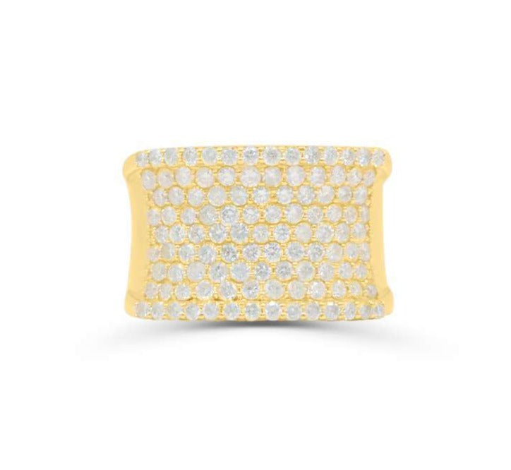 10K Gold Diamond Men's Ring 2.90CT