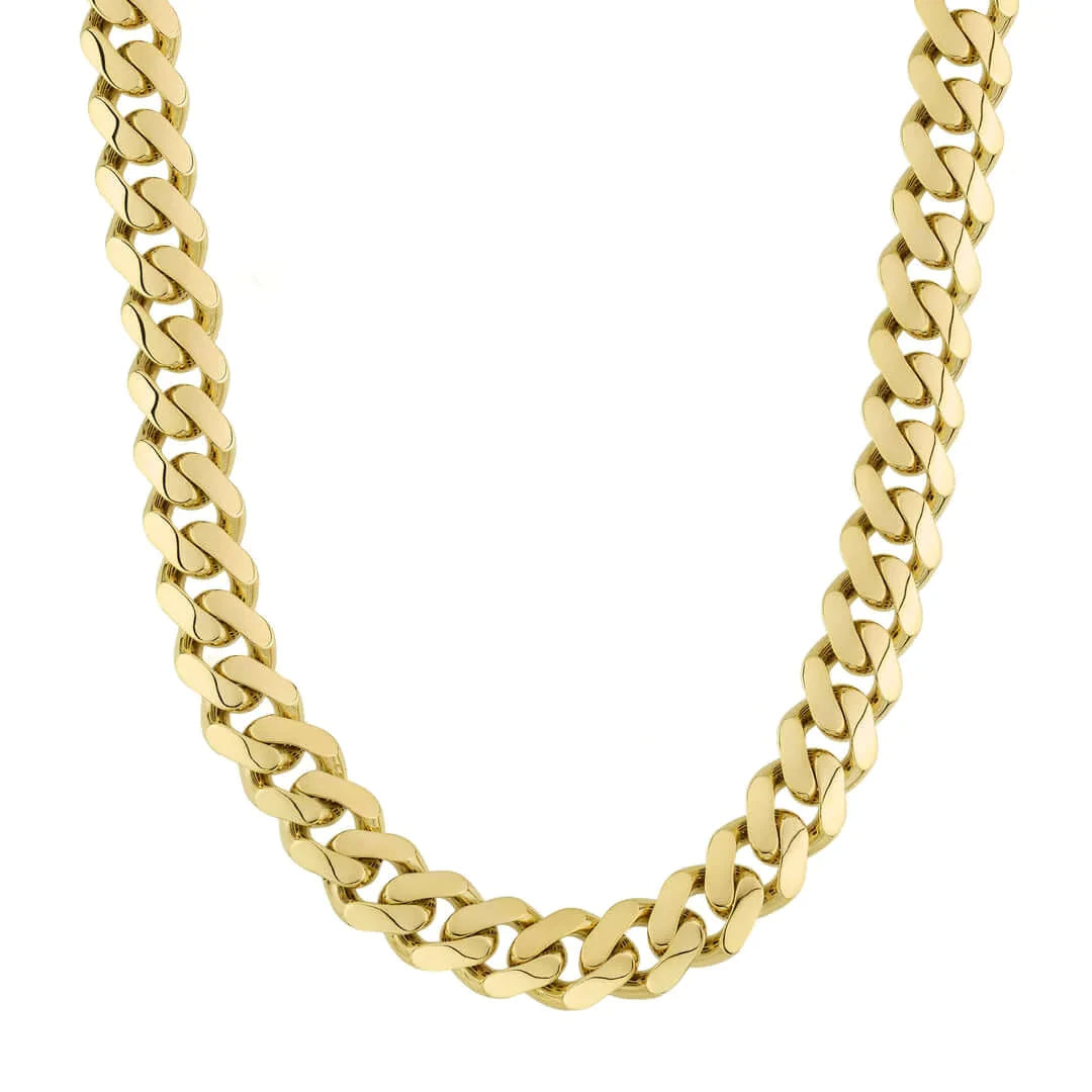 Yellow Gold 10K Classic Yellow Gold Plain Monaco Chain