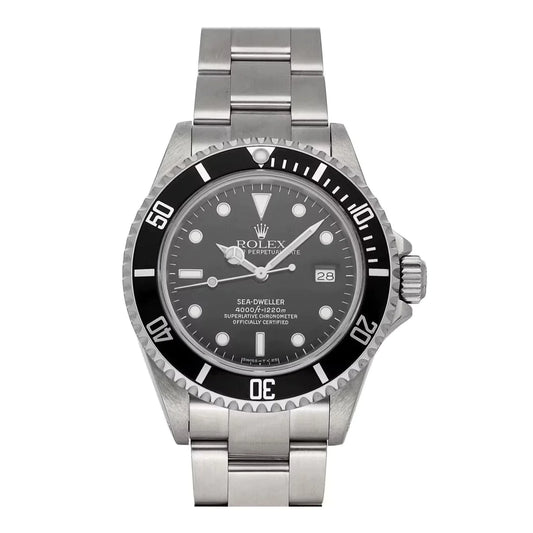 Rolex Sea-Dweller Date 40mm Black Dial Stainless Steel Oyster Watch 16660