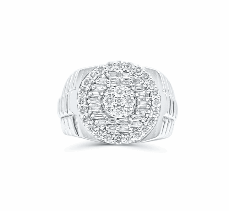 10K Gold Diamond Men's Ring 2.37CT