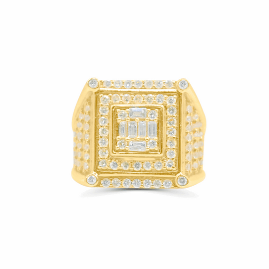 10K Gold Diamond Men's Ring 2.53CT