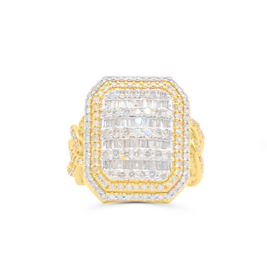 10K Men’s Gold Diamond Ring 2.85CT