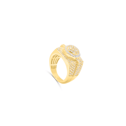 10K Gold Diamond Men's Ring 2.85CT