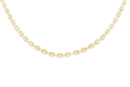 5mm 10K Gold Diamond Necklace