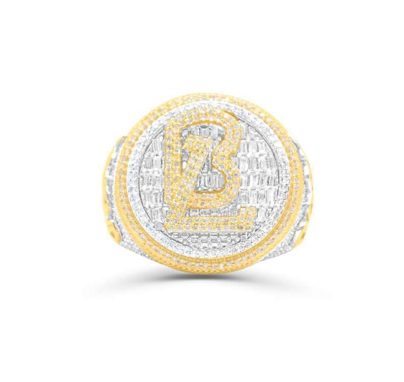 10K Gold Diamond Men's Ring 2.60CT
