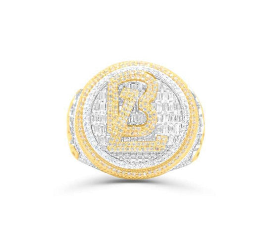 10K Gold Diamond Men's Ring 2.60CT