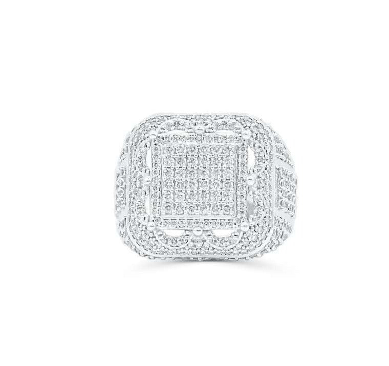 10K Gold Diamond Men's Ring 4.00CT