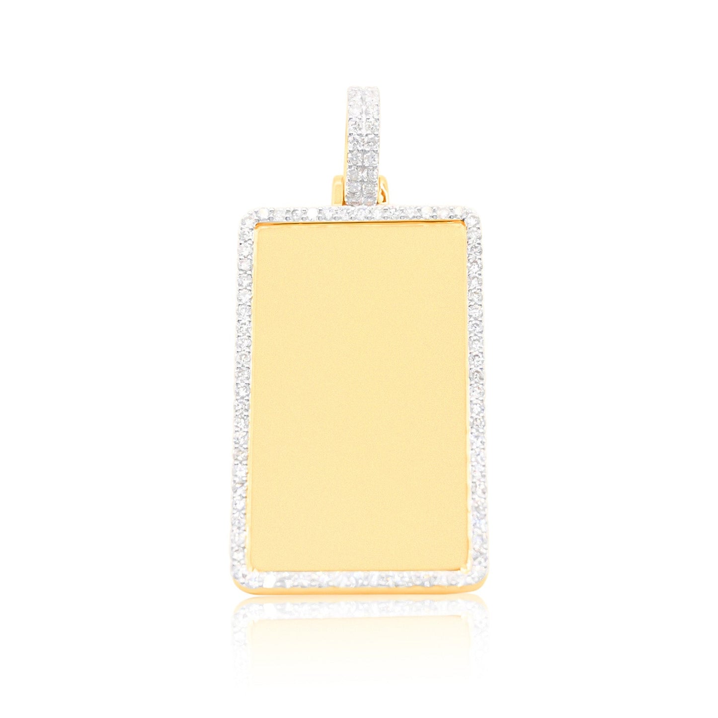 10K Gold Diamond Custom Memory Pendant 3.05CT