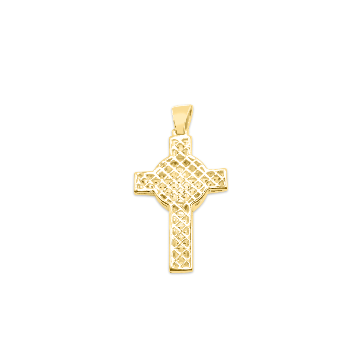 10K Cross Gold Diamond Pendant 0.51CT