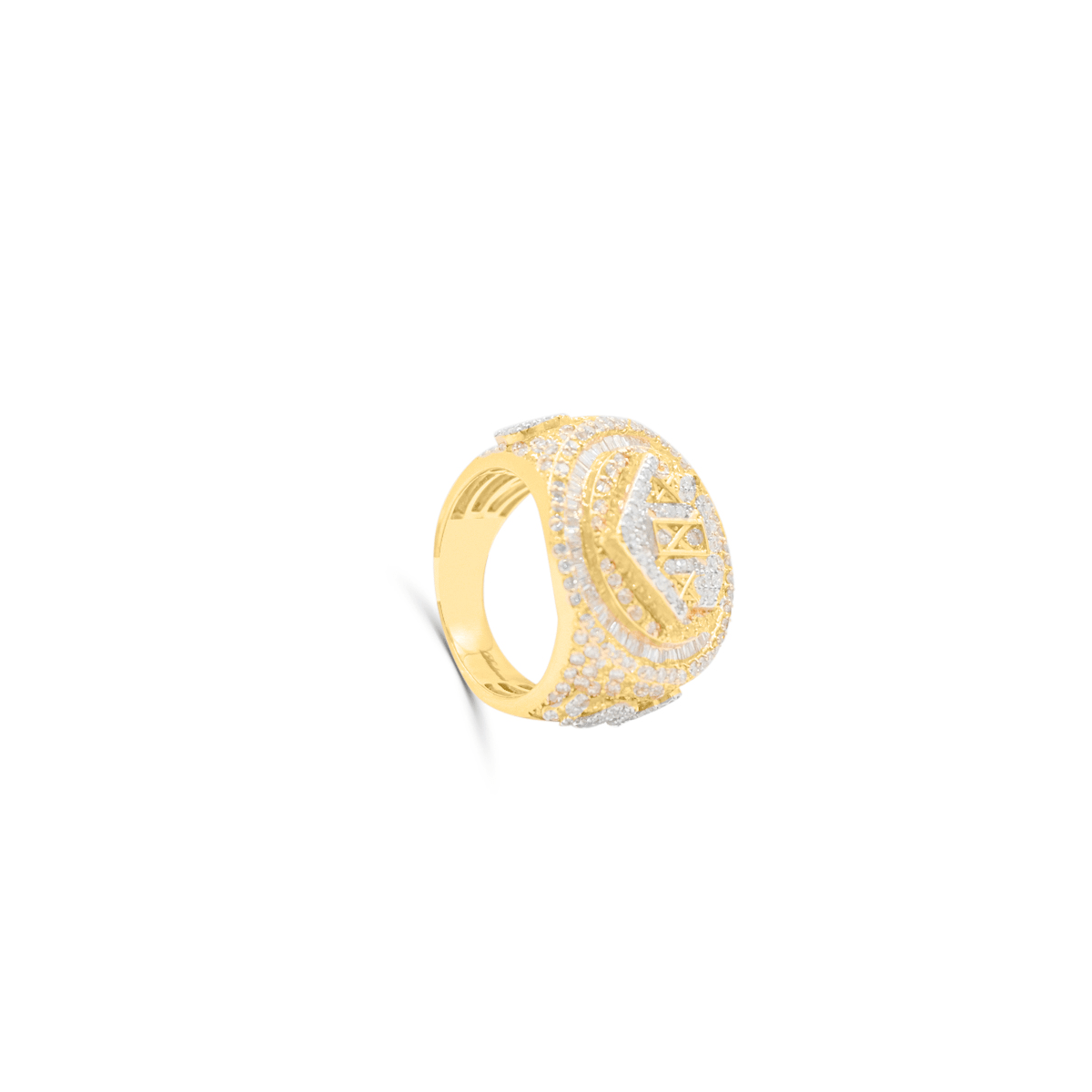 10K Gold Diamond Men's Ring 4.60CT