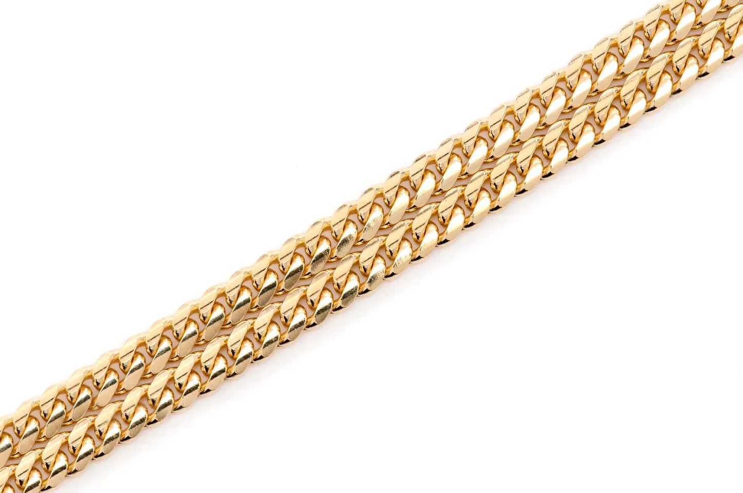 4mm 10K Solid Gold Miami Cuban Chain