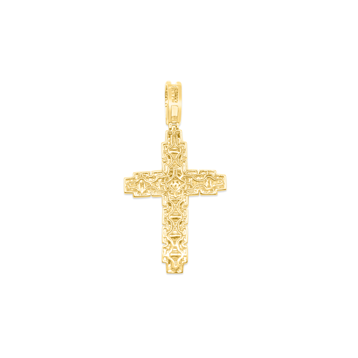 10K Cross Gold Diamond Pendant