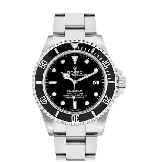 Rolex Sea-Dweller Date 40mm Black Dial Stainless Steel Oyster Watch 16600