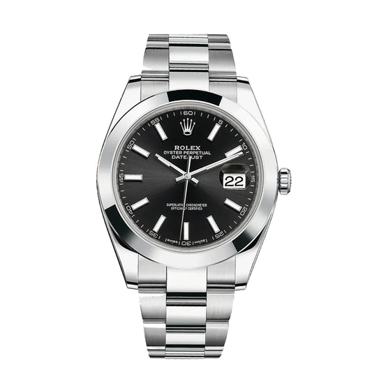 Rolex Datejust 41mm Black Dial Oyster Stainless Steel Watch 126300