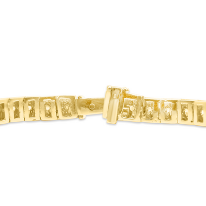 6.5mm 14K Yellow Gold Diamond Bracelet