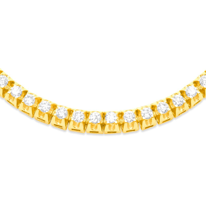 5mm 14K Gold Diamond Cuban Link Chain