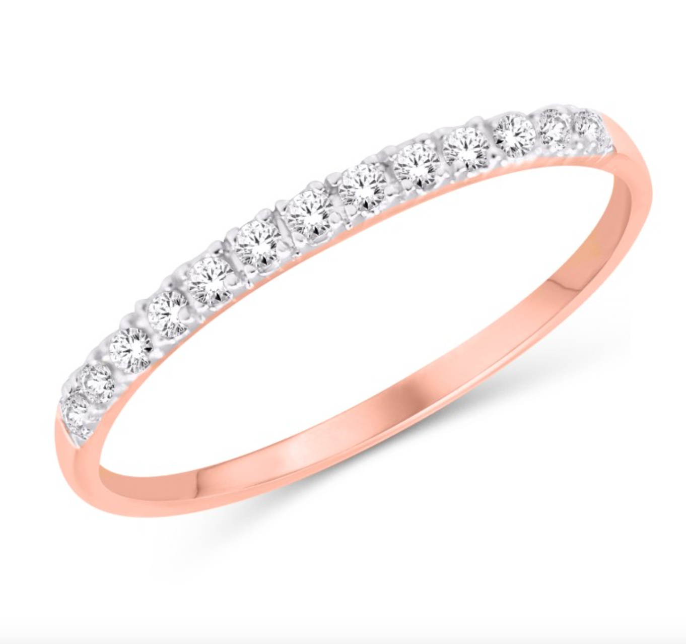 14KT Gold Diamond Women's Ring 0.15CTW