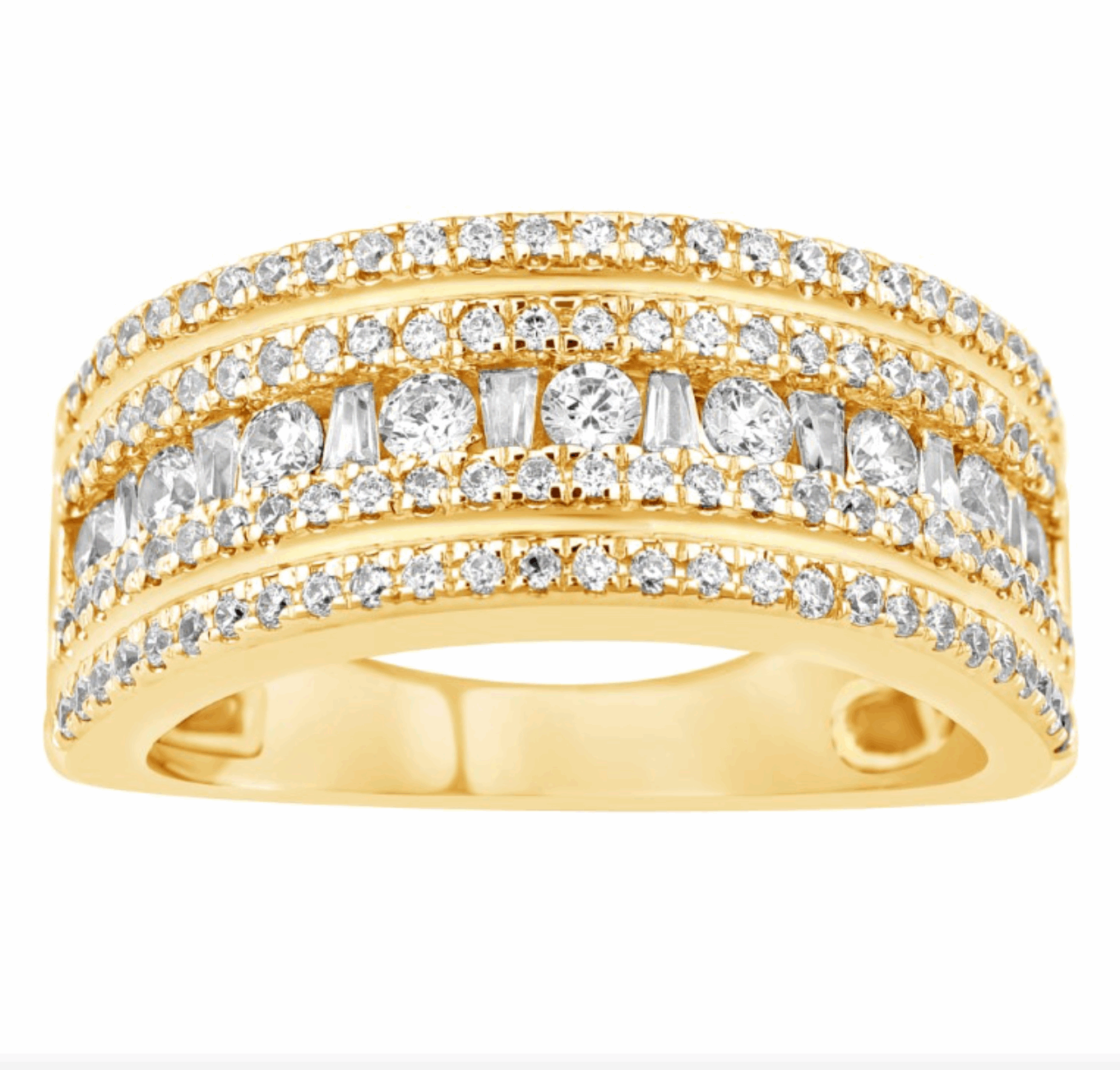 10K Gold Diamond Men's Ring 0.28CT