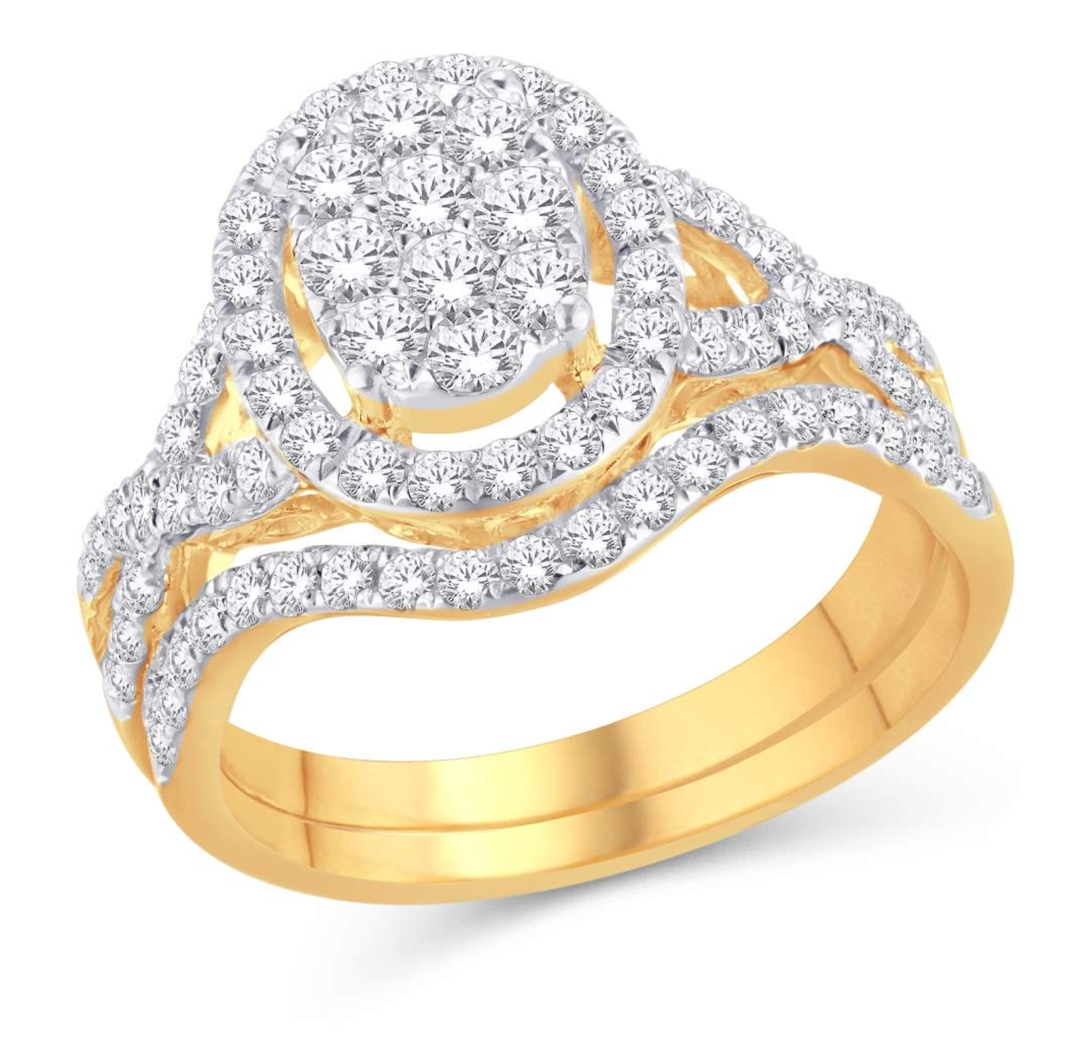 10KT Gold Diamond Women's Ring 1.00CTW