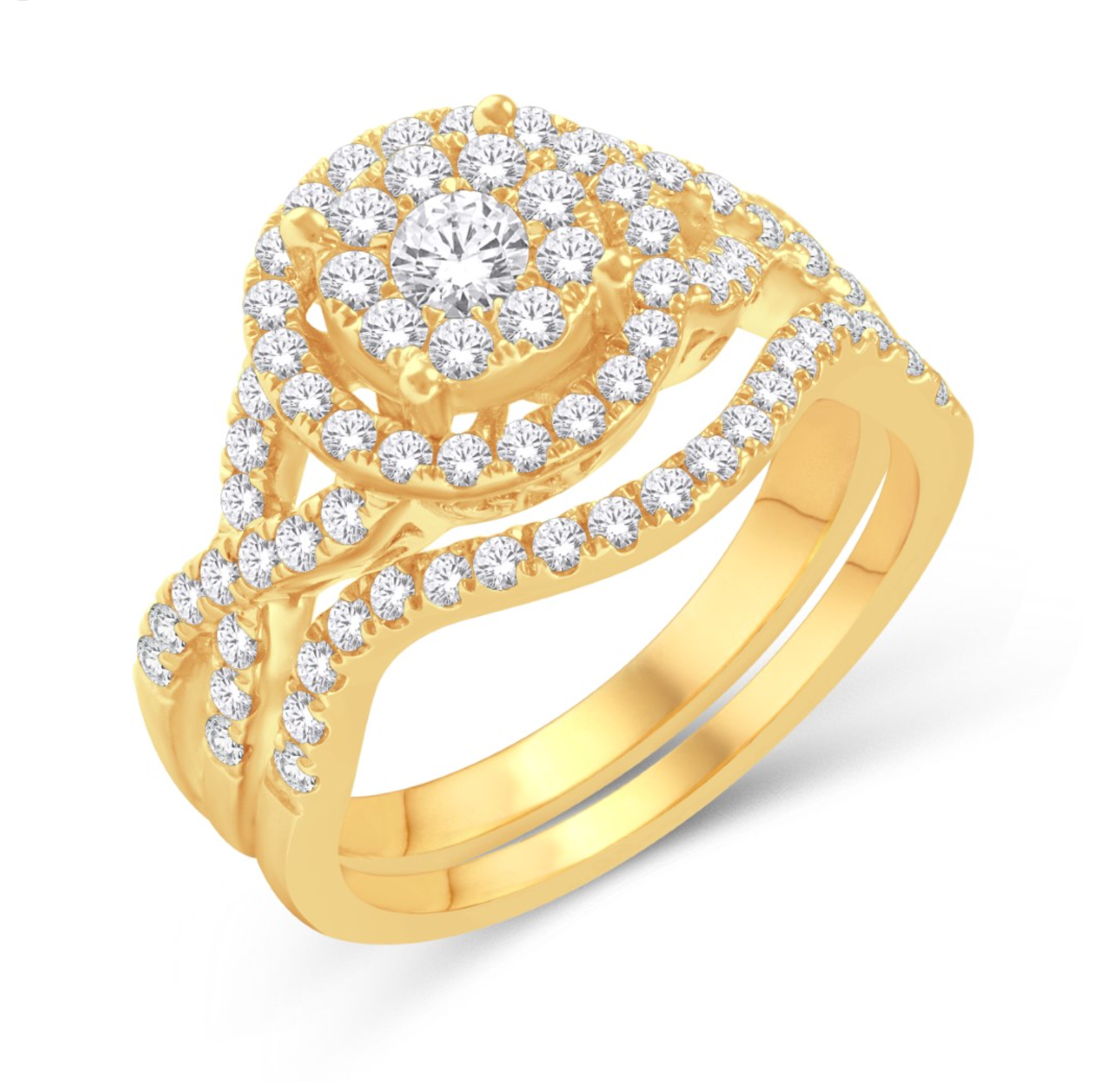 10KT Gold Diamond Women's Ring 1.00CTW