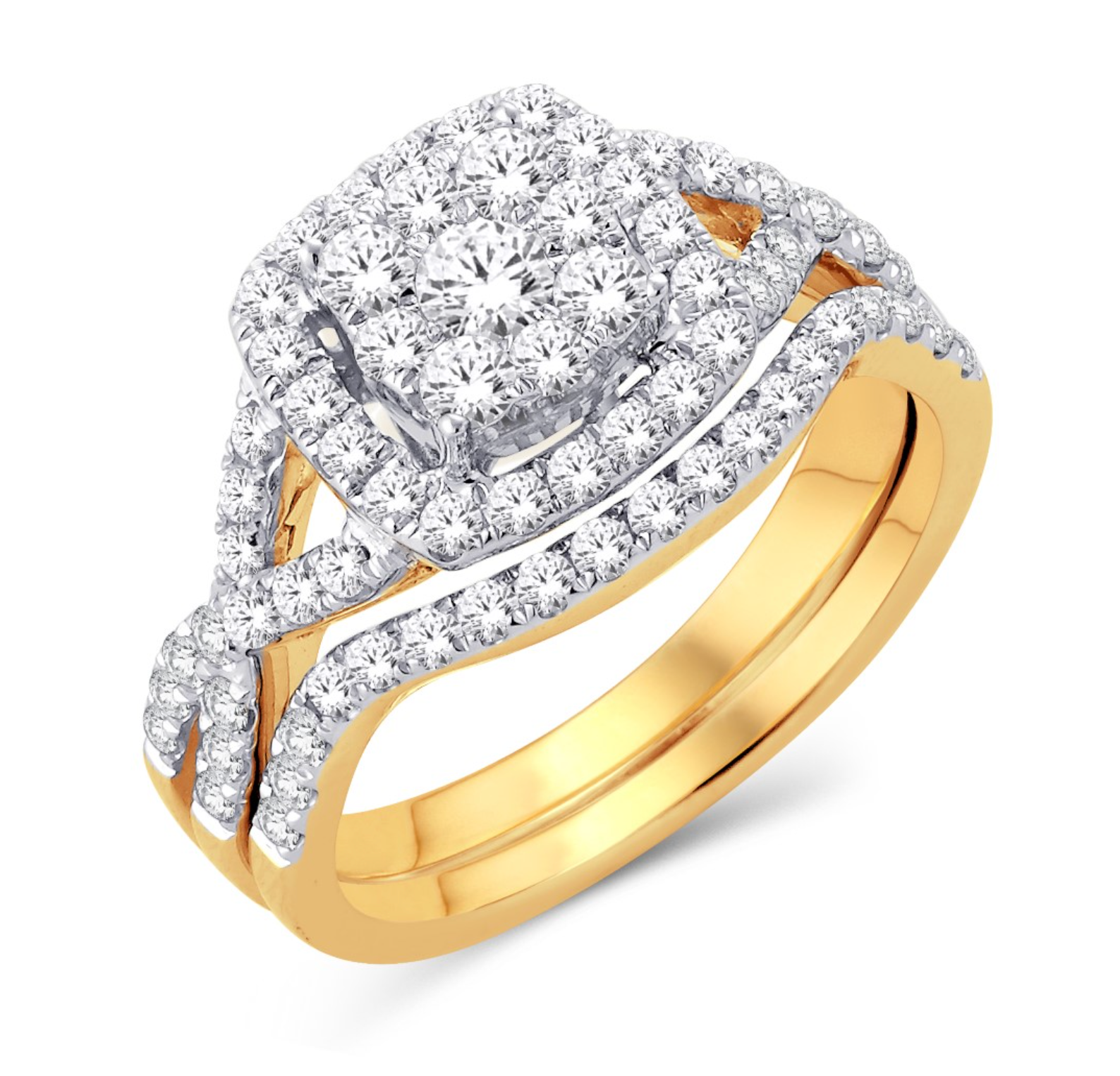 10KT Gold Diamond Women's Ring 1.00CTW