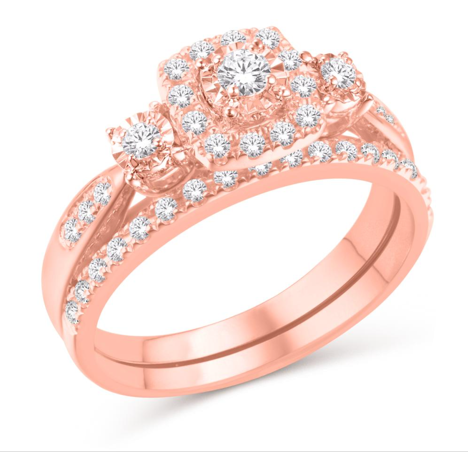 10KT Gold Diamond Women's Ring 1.00CTW