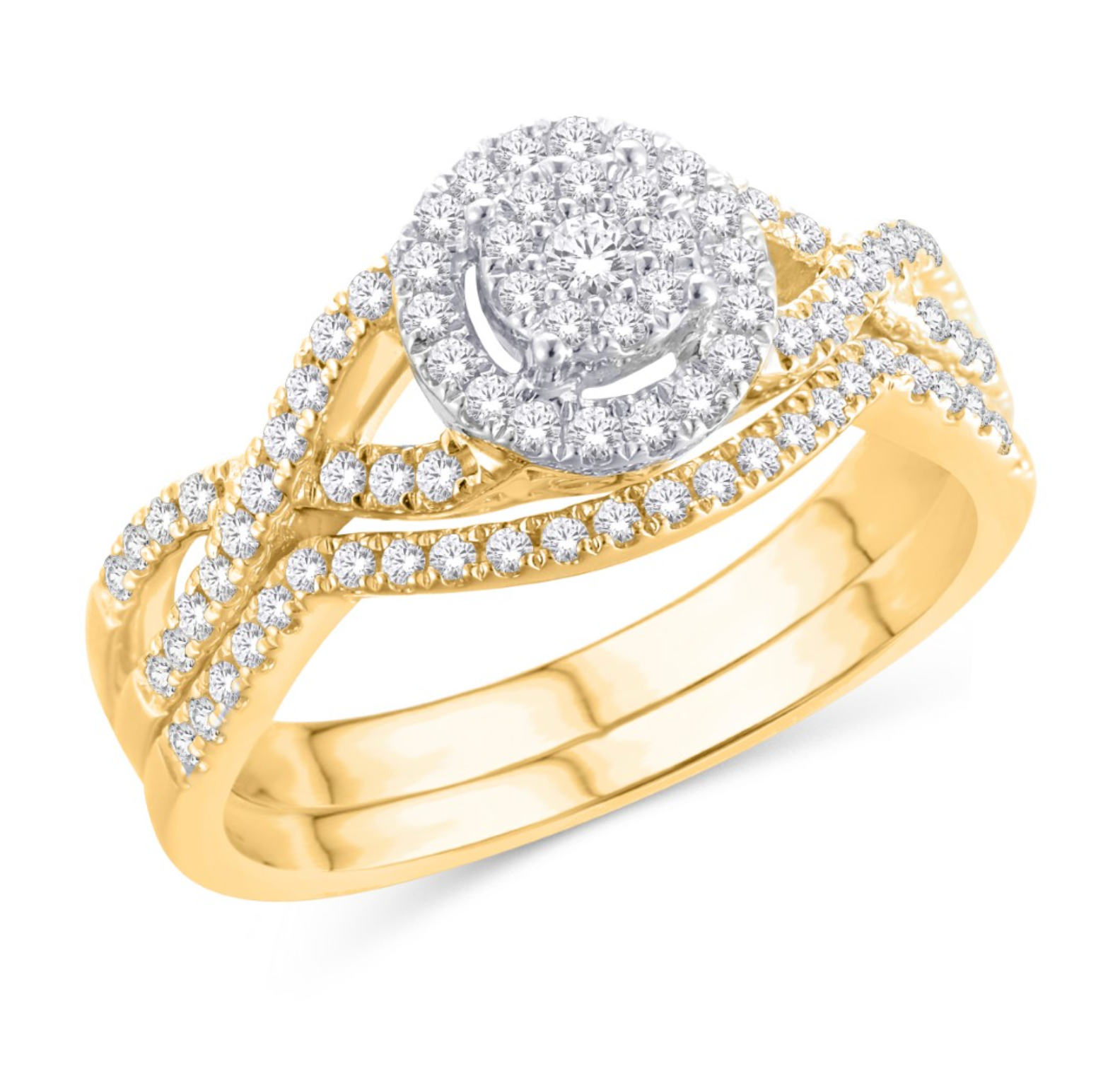 10KT Gold Diamond Women's Ring 0.50CTW