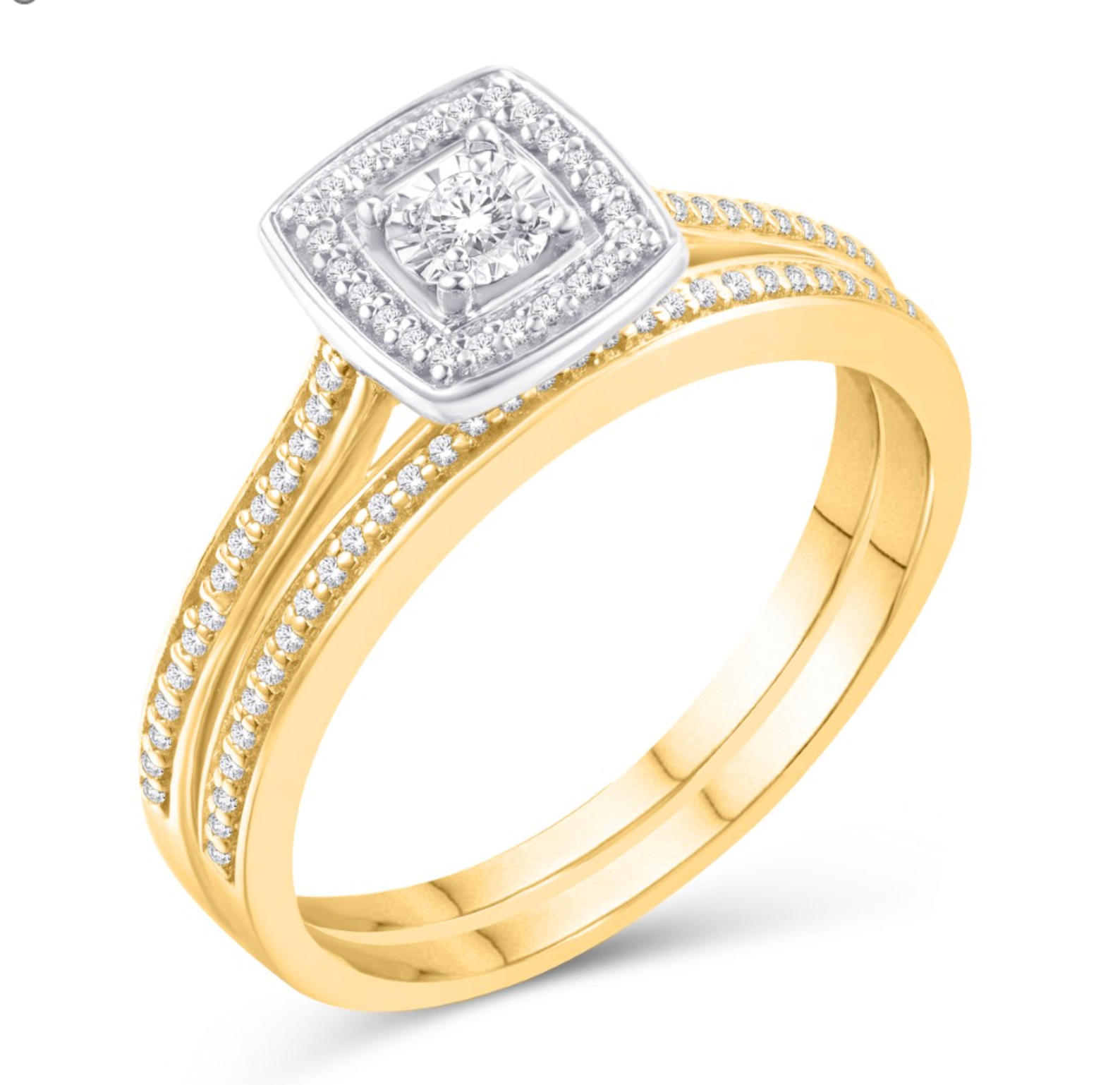 10KT Gold Diamond Women's Ring 0.28CTCTW