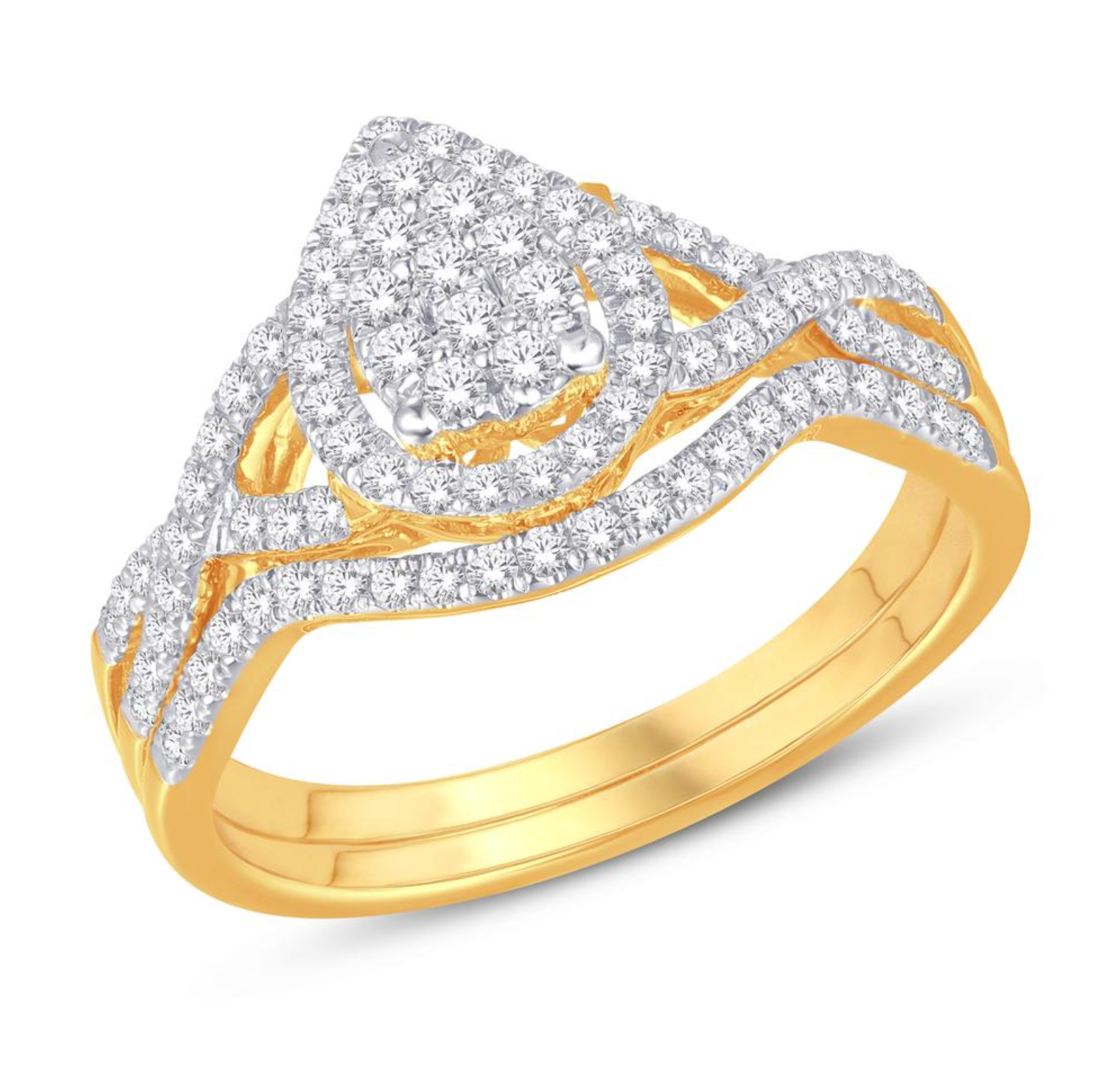 10KT Gold Diamond Women's Ring 0.50CTW
