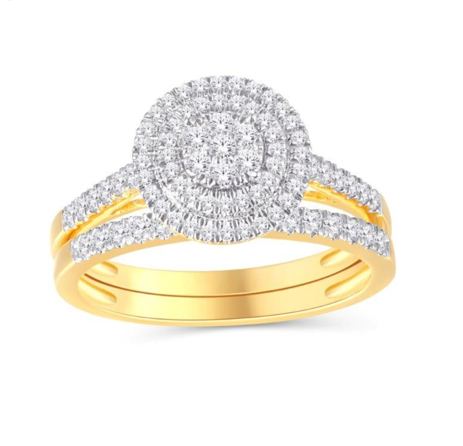 10KT Gold Diamond Women's Ring 0.47CTW
