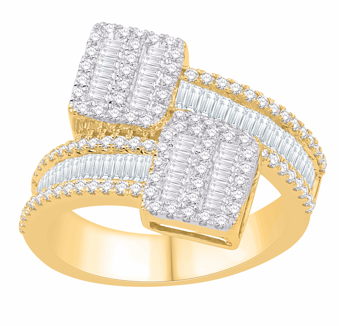 10K Gold Diamond Men's Ring 1.82CT