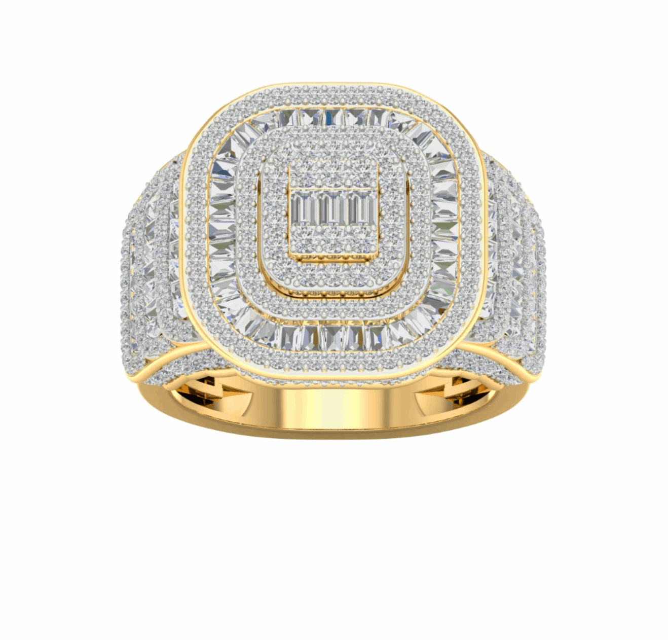 10K Gold Diamond Men's Ring 1.50CT
