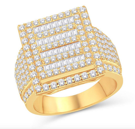 14K Gold Diamond Men's Ring 2.25CT