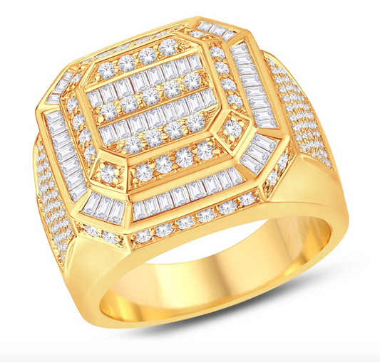 14K Gold Diamond Men's Ring 2.49CT