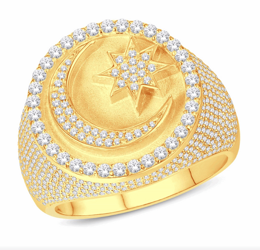10K Gold Diamond Men's Ring 1.49CT